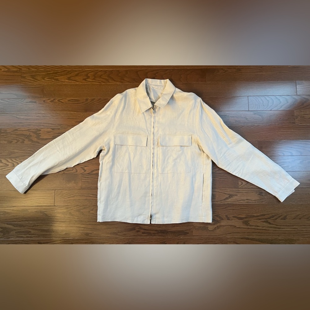 Mango Linen Jacket XXL